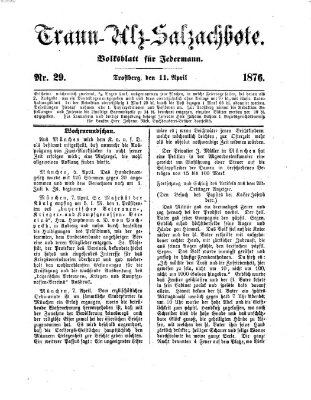 Traun-Alz-Salzachbote Dienstag 11. April 1876