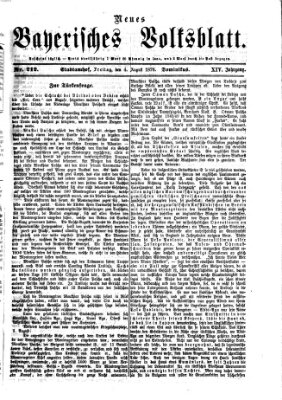 Neues bayerisches Volksblatt Freitag 4. August 1876