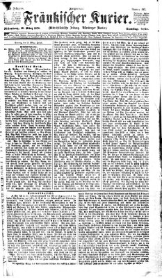 Fränkischer Kurier Samstag 18. März 1876