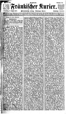 Fränkischer Kurier Sonntag 2. April 1876