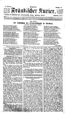 Fränkischer Kurier Sonntag 24. September 1876