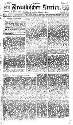 Fränkischer Kurier Dienstag 10. Oktober 1876
