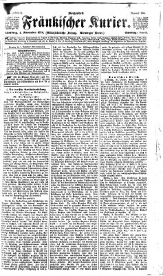 Fränkischer Kurier Samstag 4. November 1876