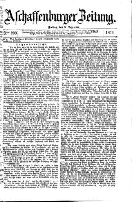 Aschaffenburger Zeitung Freitag 8. Dezember 1876