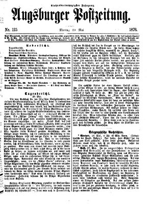 Augsburger Postzeitung Montag 29. Mai 1876