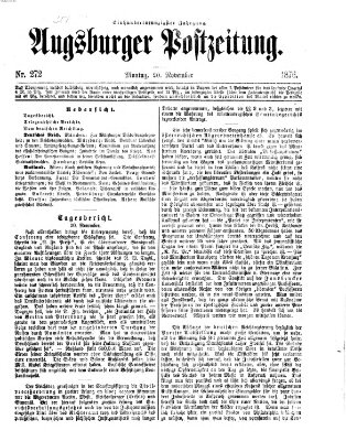 Augsburger Postzeitung Montag 20. November 1876