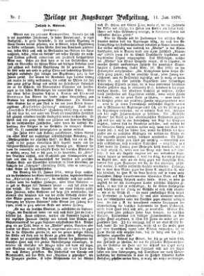 Augsburger Postzeitung Dienstag 11. Januar 1876