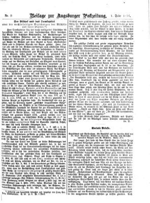 Augsburger Postzeitung Dienstag 1. Februar 1876