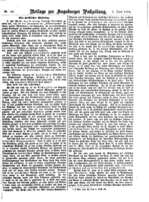 Augsburger Postzeitung Donnerstag 8. Juni 1876