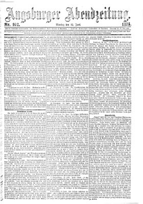 Augsburger Abendzeitung Montag 12. Juni 1876