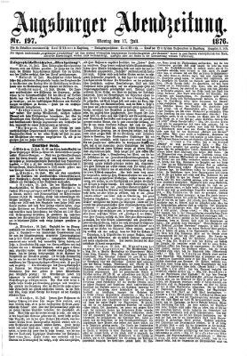 Augsburger Abendzeitung Montag 17. Juli 1876