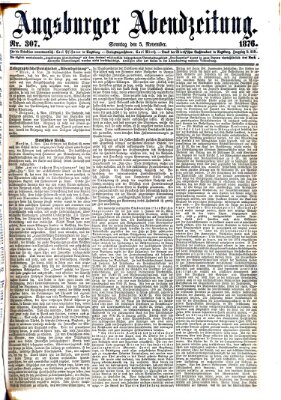 Augsburger Abendzeitung Sonntag 5. November 1876