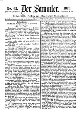 Der Sammler (Augsburger Abendzeitung) Dienstag 30. Mai 1876