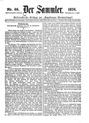 Der Sammler (Augsburger Abendzeitung) Donnerstag 8. Juni 1876
