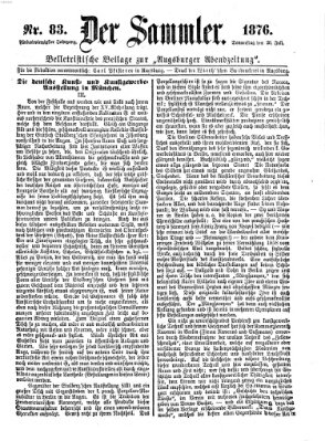 Der Sammler (Augsburger Abendzeitung) Donnerstag 20. Juli 1876