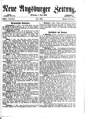 Neue Augsburger Zeitung Mittwoch 5. Juli 1876