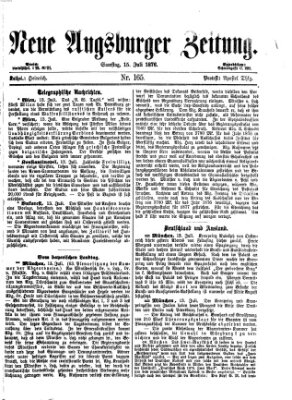 Neue Augsburger Zeitung Samstag 15. Juli 1876