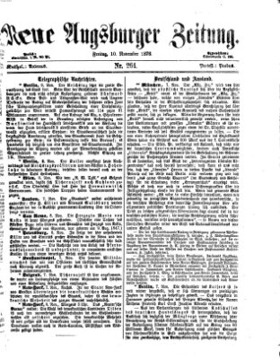 Neue Augsburger Zeitung Freitag 10. November 1876