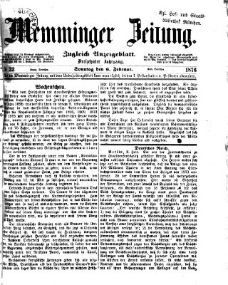 Memminger Zeitung Sonntag 6. Februar 1876