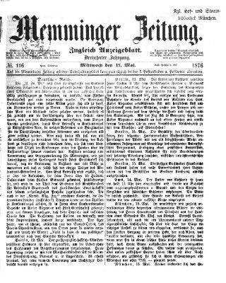 Memminger Zeitung Mittwoch 17. Mai 1876