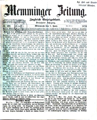 Memminger Zeitung Mittwoch 7. Juni 1876