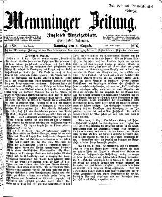 Memminger Zeitung Samstag 5. August 1876