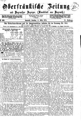 Oberfränkische Zeitung und Bayreuther Anzeiger (Bayreuther Anzeiger) Samstag 11. März 1876
