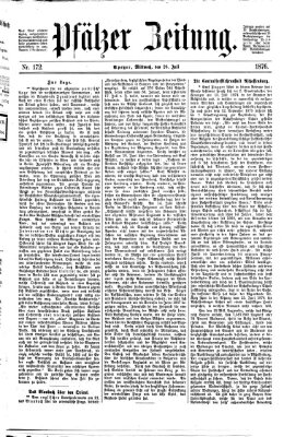 Pfälzer Zeitung Mittwoch 26. Juli 1876