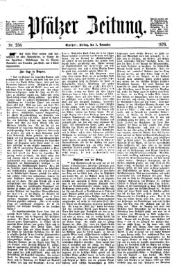 Pfälzer Zeitung Freitag 3. November 1876