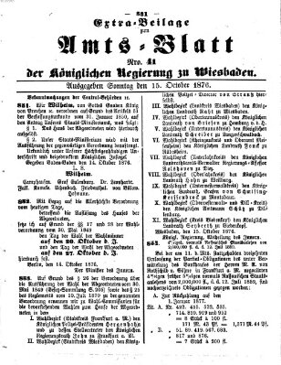 Amtsblatt der Regierung in Wiesbaden (Herzoglich-nassauisches allgemeines Intelligenzblatt)