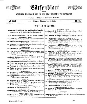 Börsenblatt für den deutschen Buchhandel Dienstag 18. Juli 1876