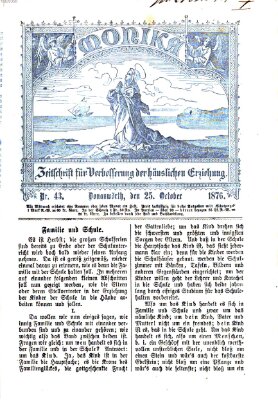 Katholische Schulzeitung (Bayerische Schulzeitung) Mittwoch 25. Oktober 1876