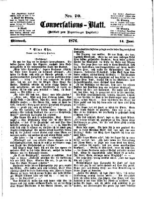 Regensburger Conversations-Blatt (Regensburger Tagblatt) Mittwoch 14. Juni 1876