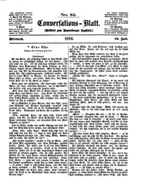 Regensburger Conversations-Blatt (Regensburger Tagblatt) Mittwoch 19. Juli 1876