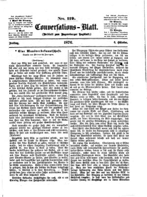 Regensburger Conversations-Blatt (Regensburger Tagblatt) Freitag 6. Oktober 1876