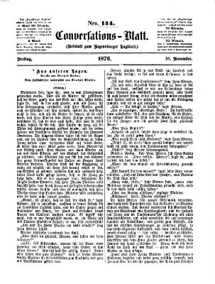 Regensburger Conversations-Blatt (Regensburger Tagblatt) Freitag 10. November 1876