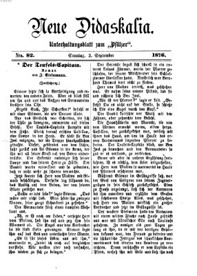 Neue Didaskalia (Pfälzer) Sonntag 3. September 1876