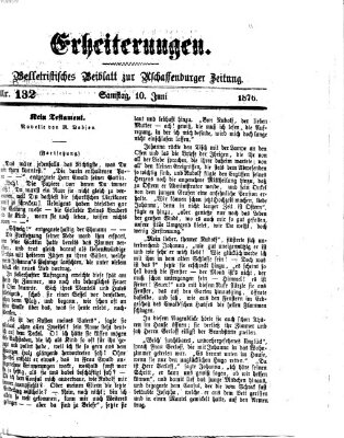 Erheiterungen (Aschaffenburger Zeitung) Samstag 10. Juni 1876