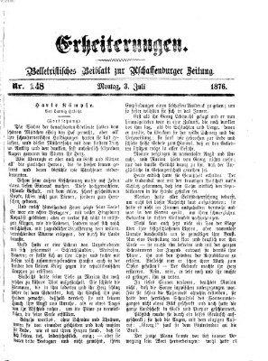 Erheiterungen (Aschaffenburger Zeitung) Montag 3. Juli 1876