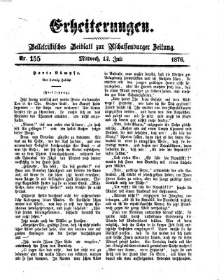 Erheiterungen (Aschaffenburger Zeitung) Mittwoch 12. Juli 1876