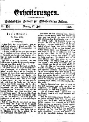 Erheiterungen (Aschaffenburger Zeitung) Montag 17. Juli 1876