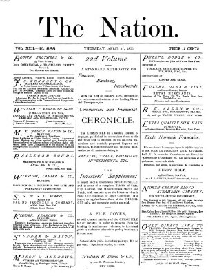 The nation Donnerstag 27. April 1876