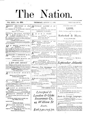 The nation Donnerstag 17. August 1876