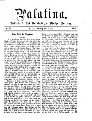 Palatina (Pfälzer Zeitung) Dienstag 11. Juli 1876