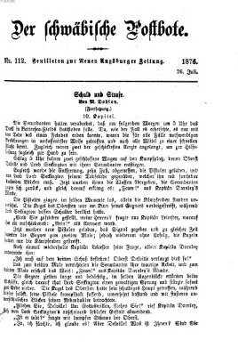 Der schwäbische Postbote (Neue Augsburger Zeitung) Mittwoch 26. Juli 1876