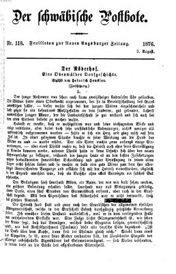 Der schwäbische Postbote (Neue Augsburger Zeitung) Donnerstag 3. August 1876