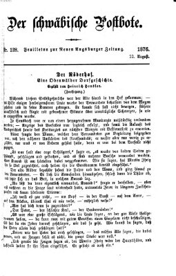 Der schwäbische Postbote (Neue Augsburger Zeitung) Dienstag 22. August 1876