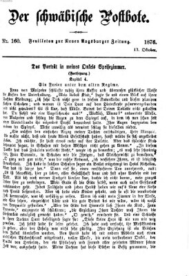 Der schwäbische Postbote (Neue Augsburger Zeitung) Freitag 13. Oktober 1876
