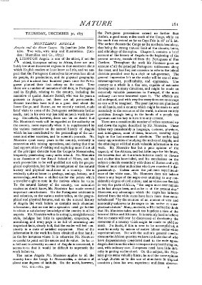Nature Donnerstag 30. Dezember 1875