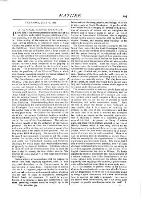 Nature Donnerstag 6. Juli 1876